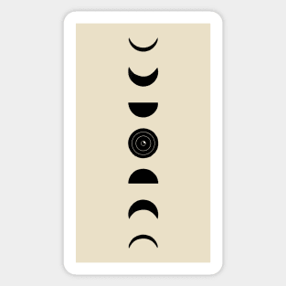 moon phases Sticker